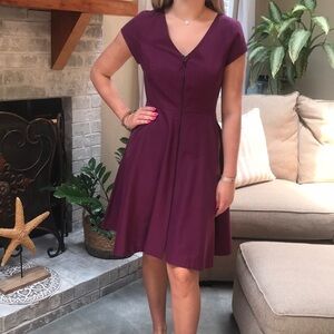 Sinclair 10 Fit & Flare Purple Dress Size 10